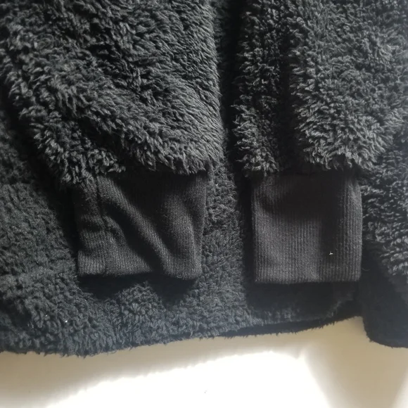 THE SWEATSHIRT PROJECT BLACK SHERPA CARDIGAN SIZE SMALL - Picture 10 of 10